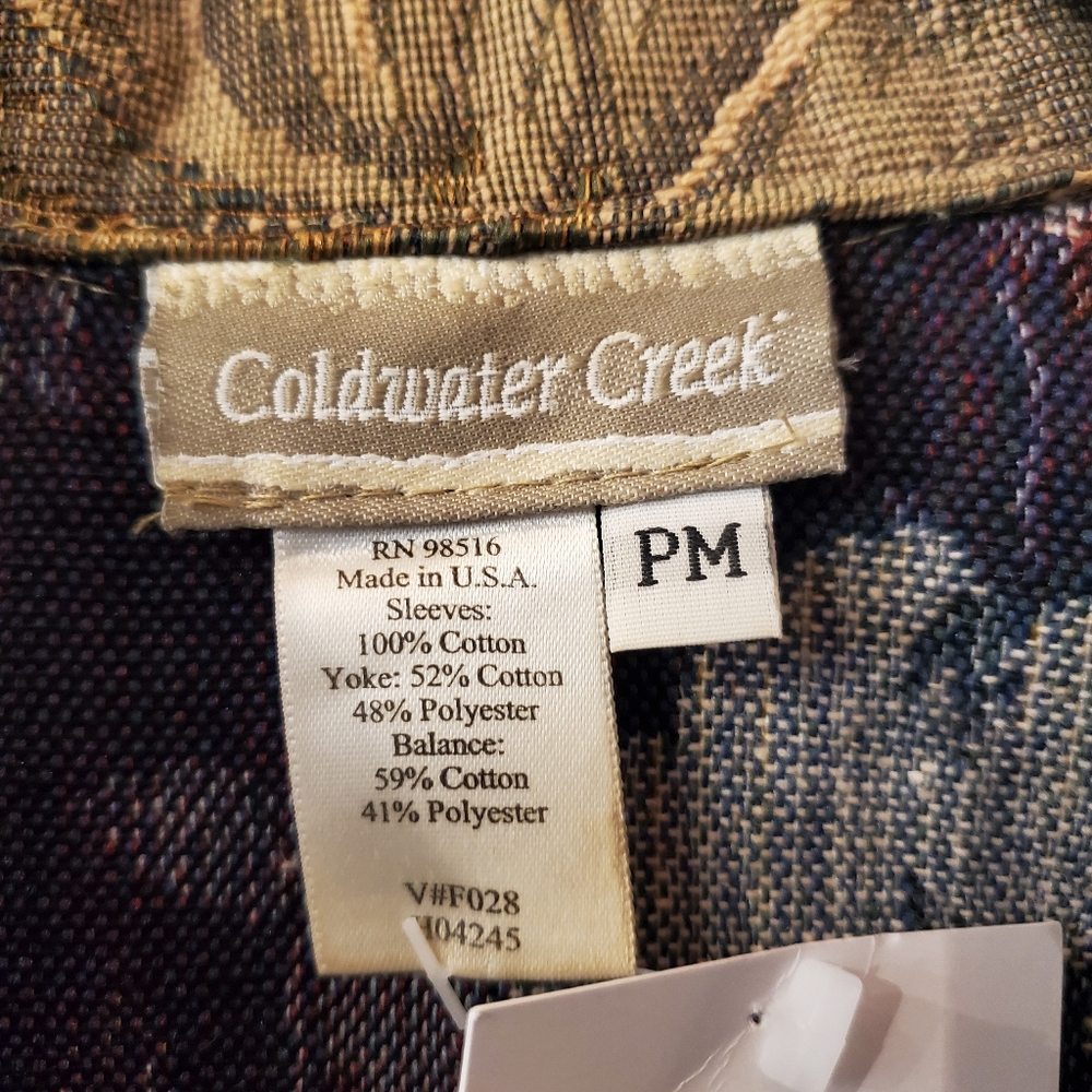 Coldwater Creek Patchwork Jacket Size Pm - image 6